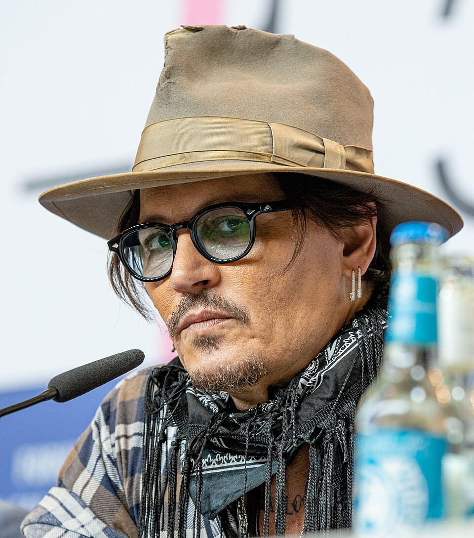 Johnny Depp in an adult portrait.